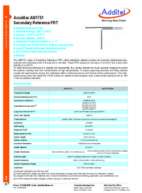 Thumbnail of document Data Sheet - AM1751 Secondary Reference PRT